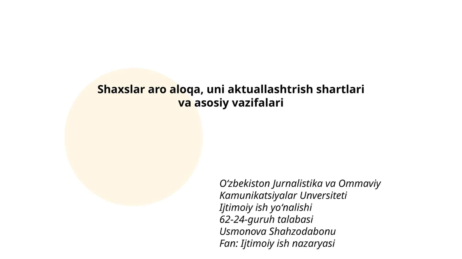 Ijtimoiy ish nazaryasi 1