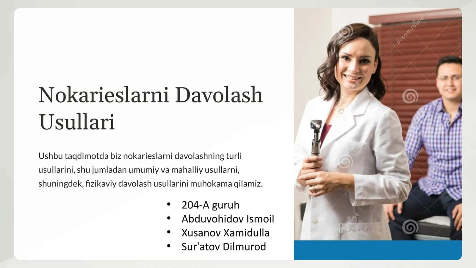 Nokarieslarni Davolash Usullari 1