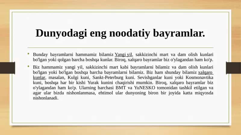 Dunyodagi eng noodatiy bayramlar 1