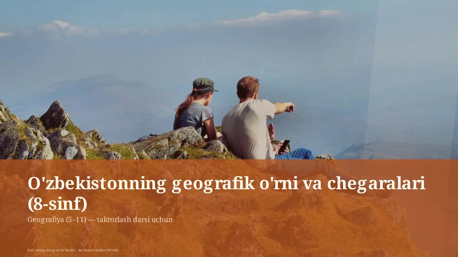 O'zbekistonning geografik o'rni va chegaralari (8-sinf) 1