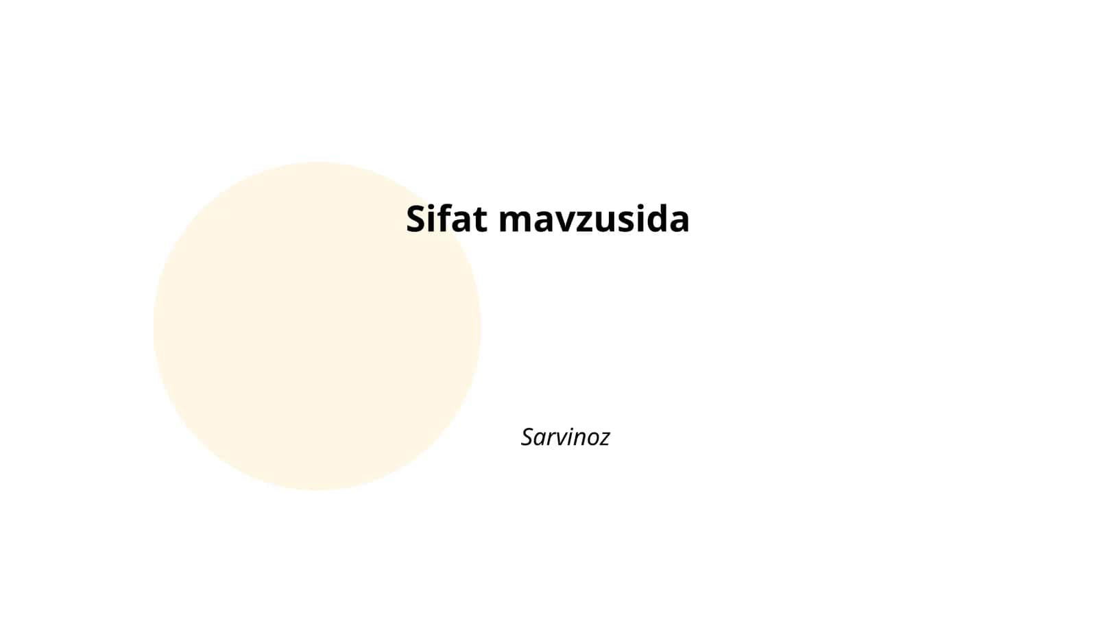 Sarvinoz 1