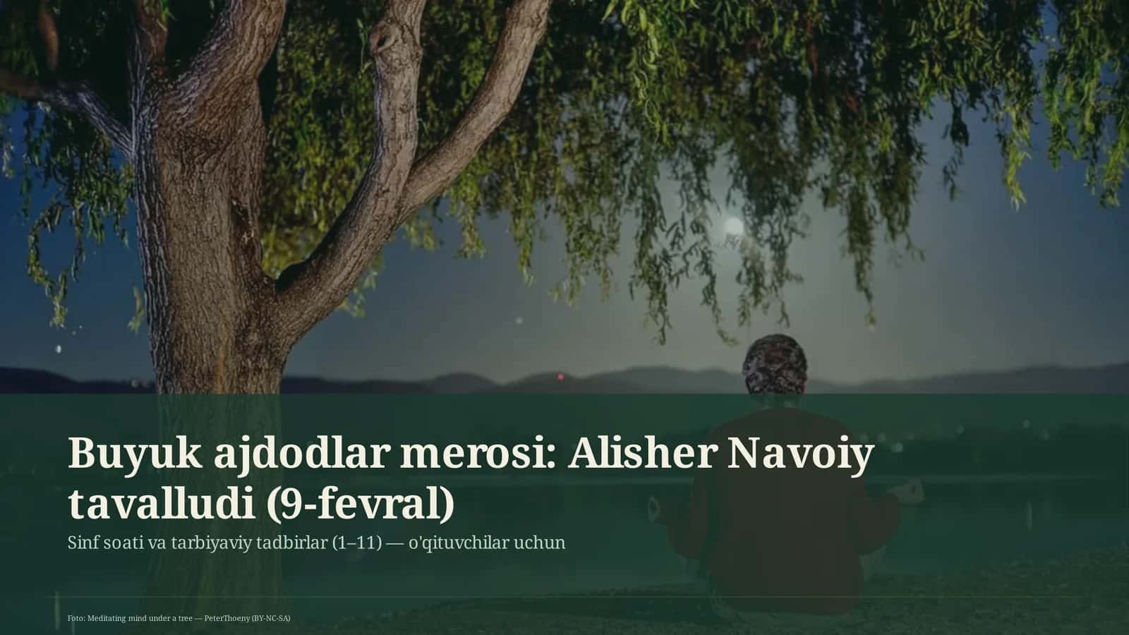 Buyuk ajdodlar merosi: Alisher Navoiy tavalludi (9-fevral) 1