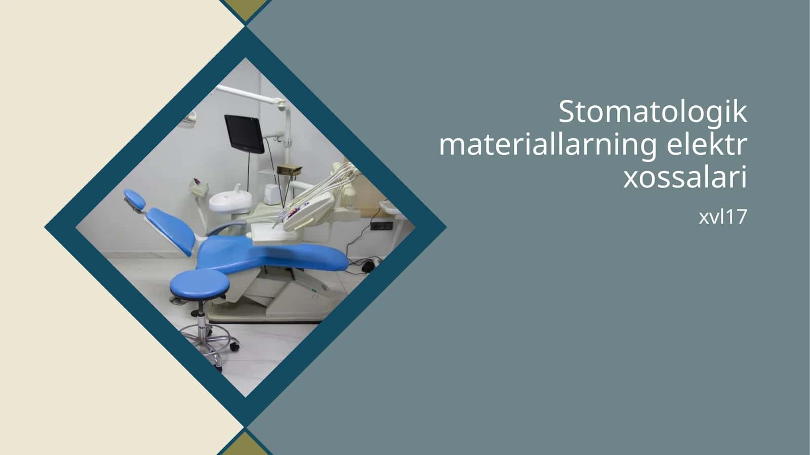 Stomatologik materiallarning elektr xossalari 1