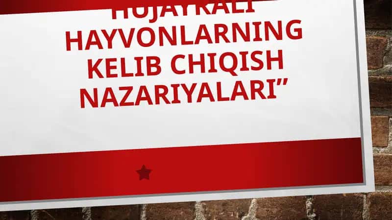 Ko'p hujayrali hayvonlarning kelib chiqish nazariyasi 1