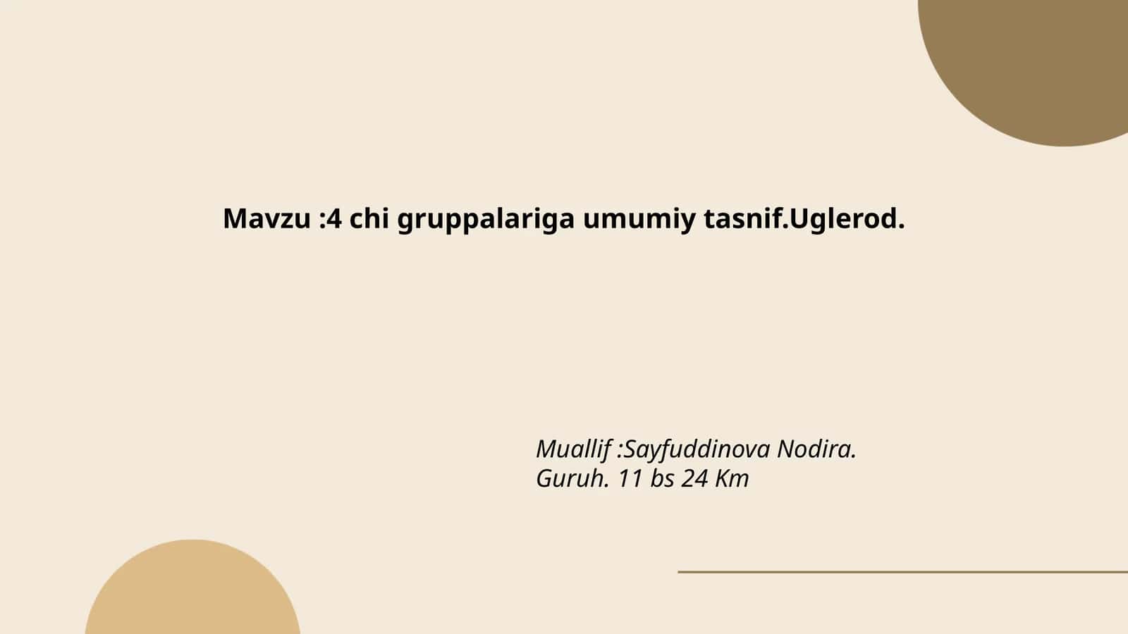 4-chi gruppa elementlari umumiy ta'rifi 1