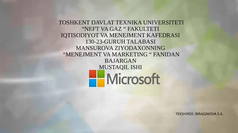 Microsoft company 1