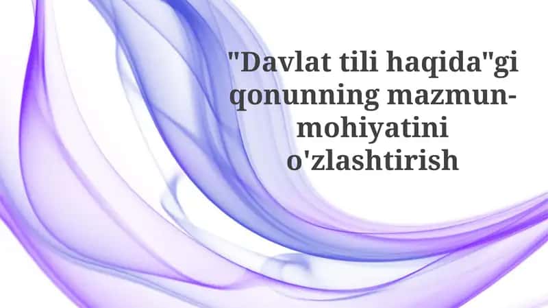 Davlattili haqida qonun 1