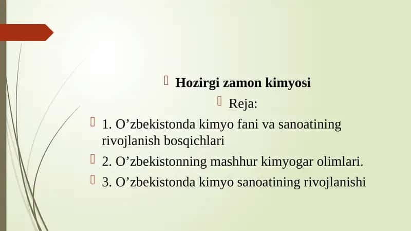 Hozirgizamon kimyosi 1