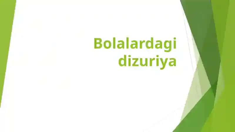 Bolalardagi dizuriya 1