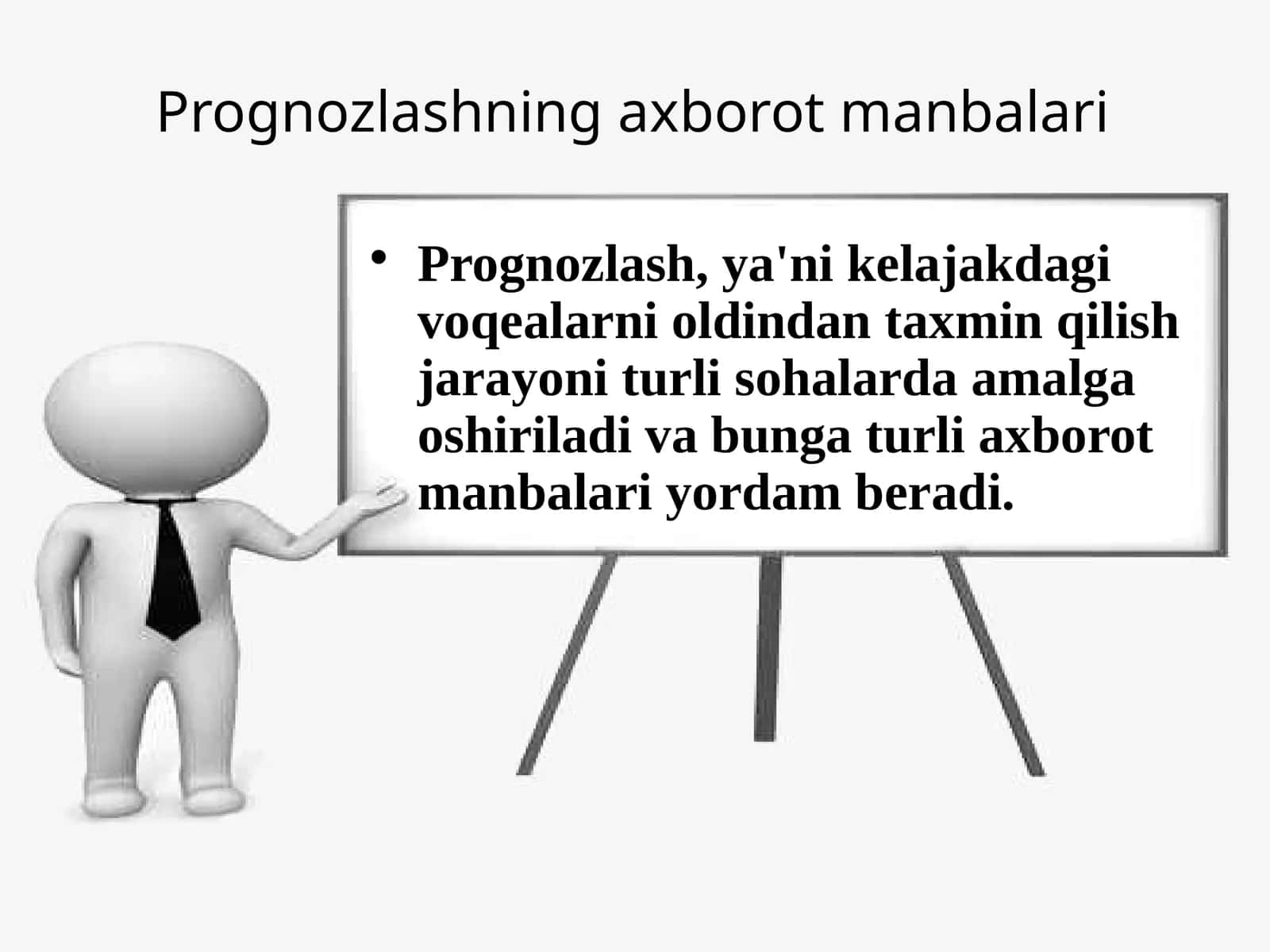 Prognozlashning axborot manbalari 1