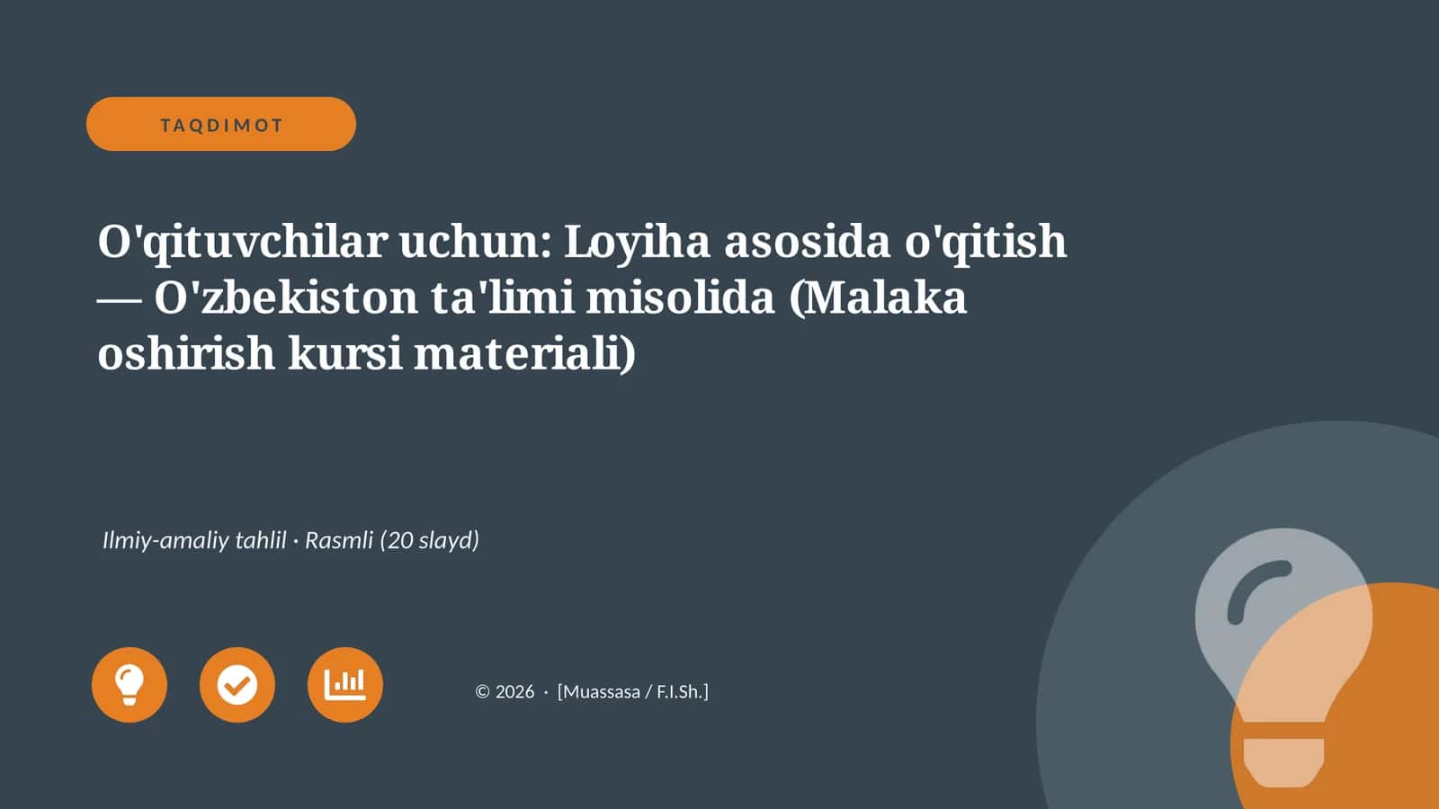 O'qitish Loyihasi 1