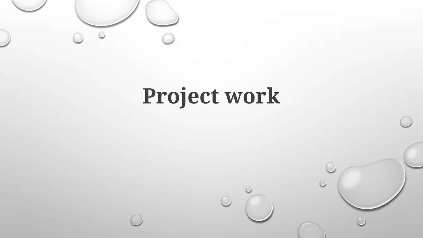 Projectwork 1