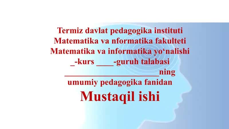 O‘zbekiston Respublikasida ta’lim tizimini rivojlantiris konsepsiyasi mavzusida taqdimot 1