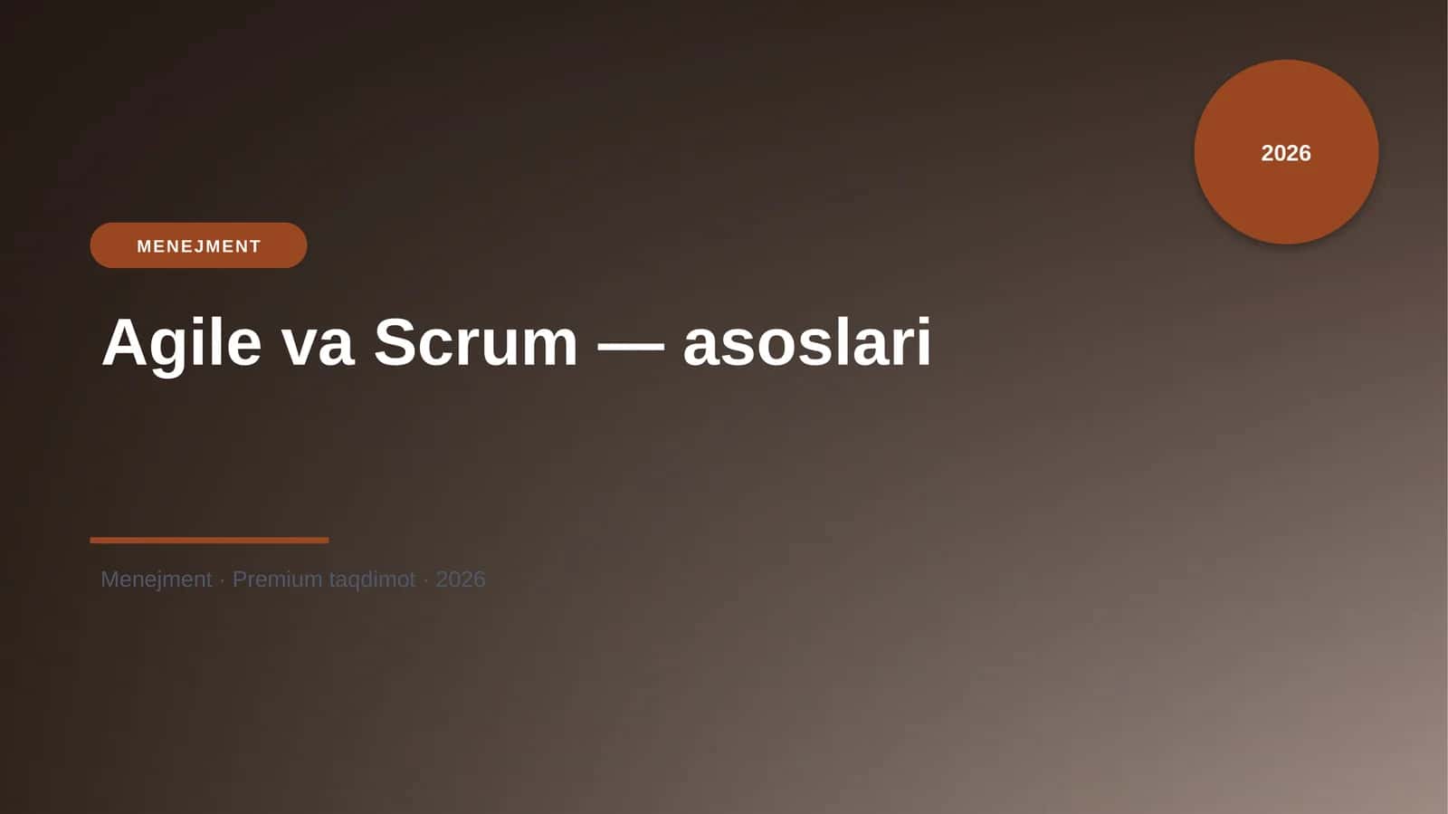 Agile va Scrum — asoslari 1