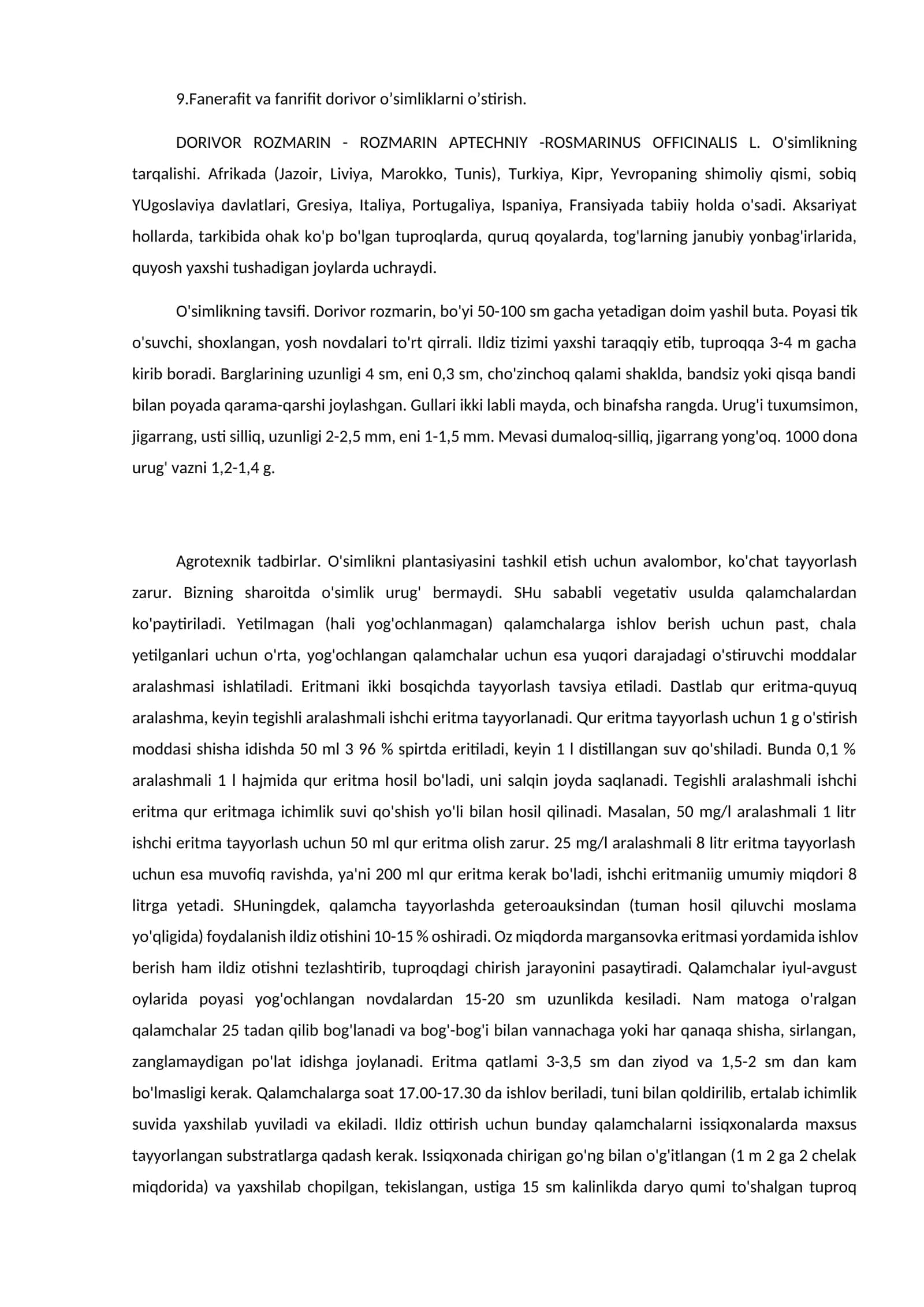 DORIVOR ROZMARIN - ROZMARIN APTECHNIY -ROSMARINUS OFFICINALIS L 1