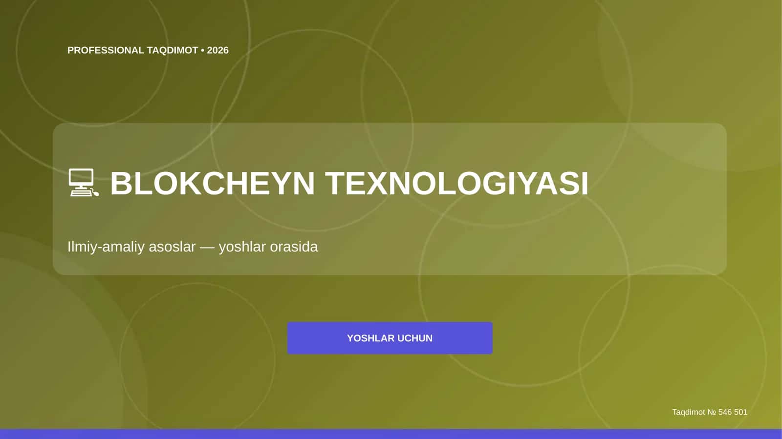 BLOKCHEYN TEXNOLOGIYASI 1