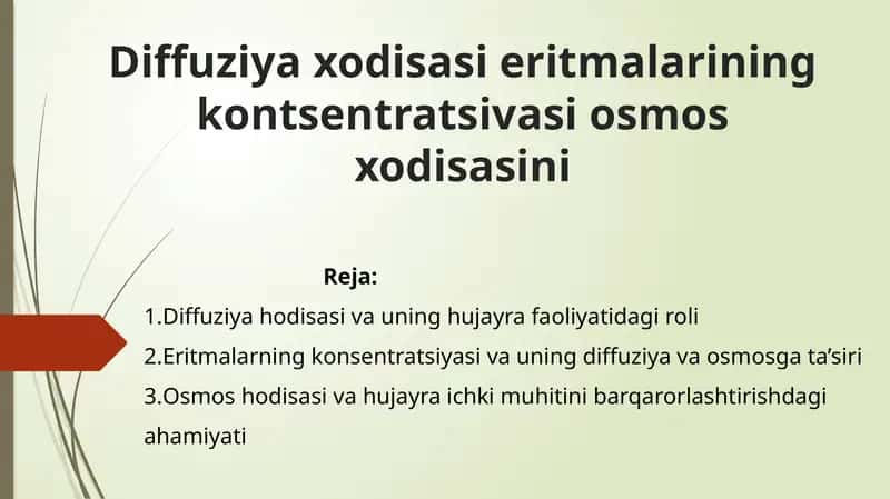 Hujayra hayotiy faoliyatini davom ettirishi 1