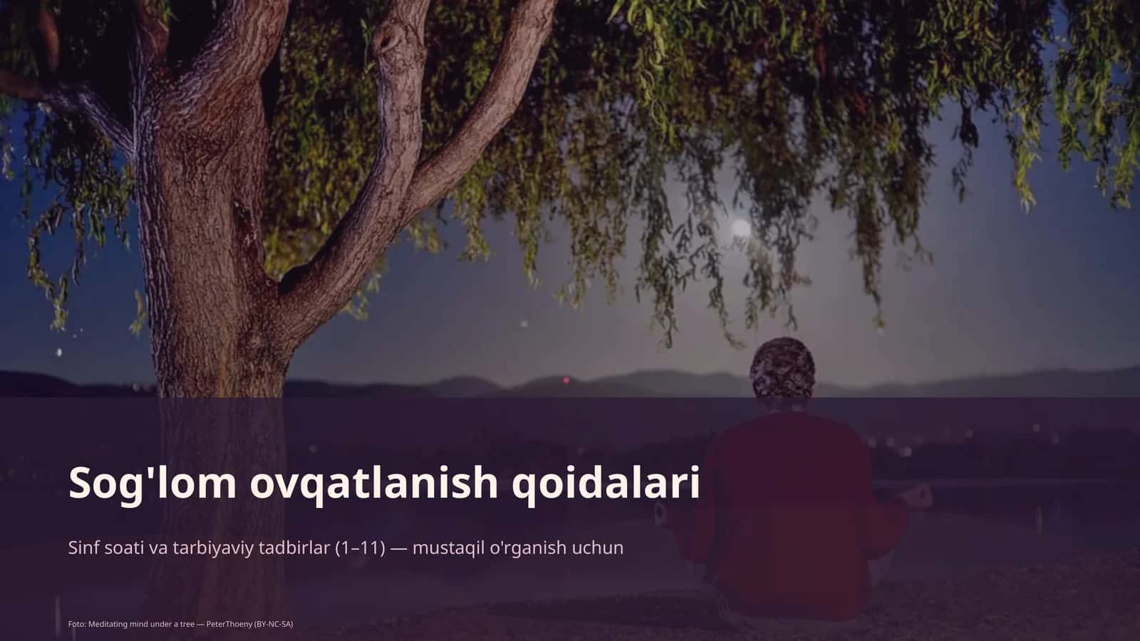 Sog'lom ovqatlanish qoidalari 1
