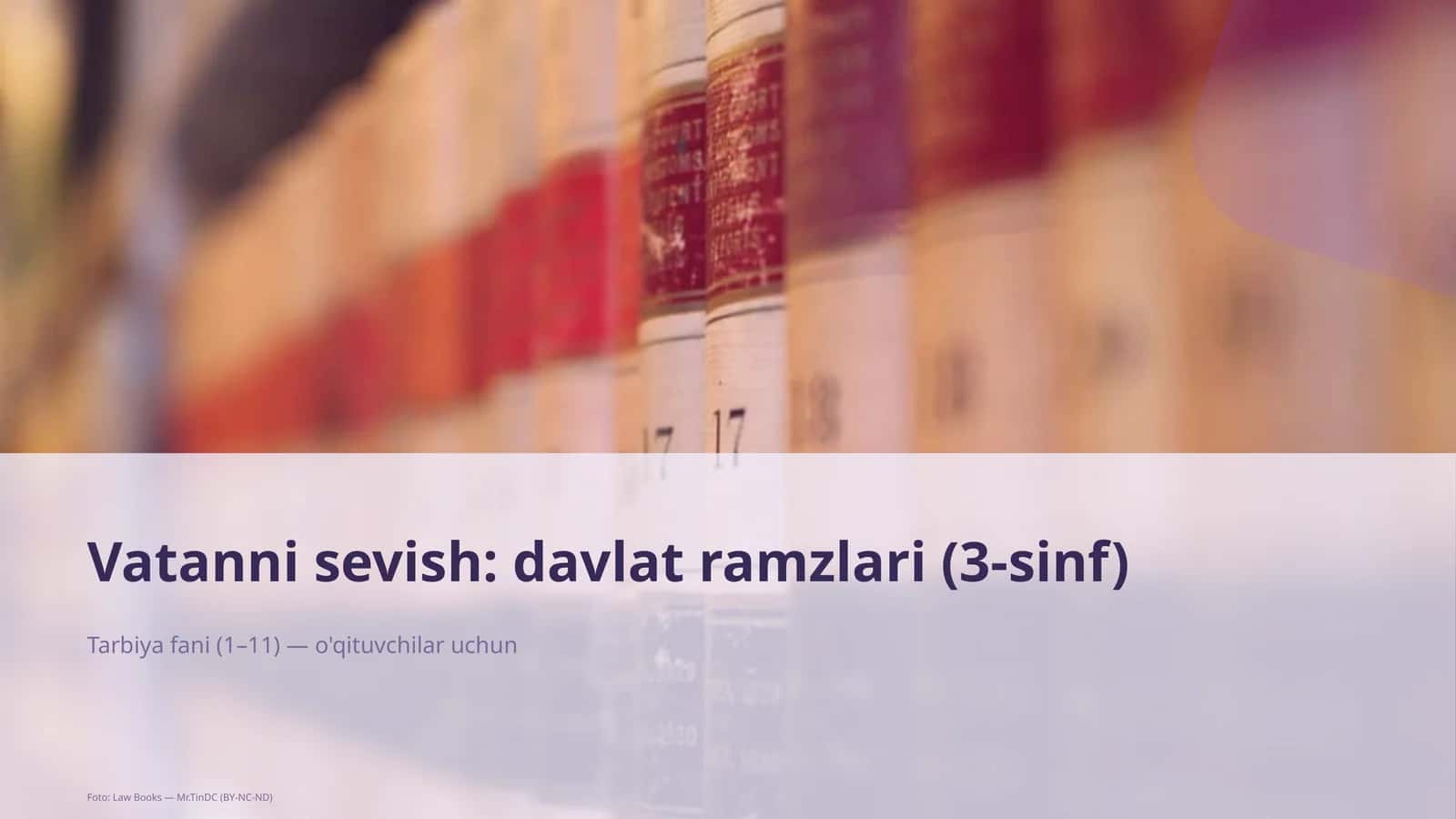 Vatanni sevish: davlat ramzlari (3-sinf) 1