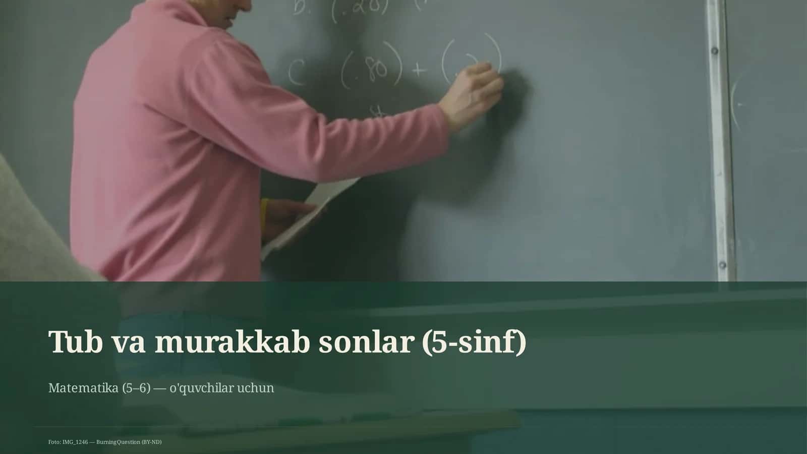Tub va murakkab sonlar (5-sinf) 1