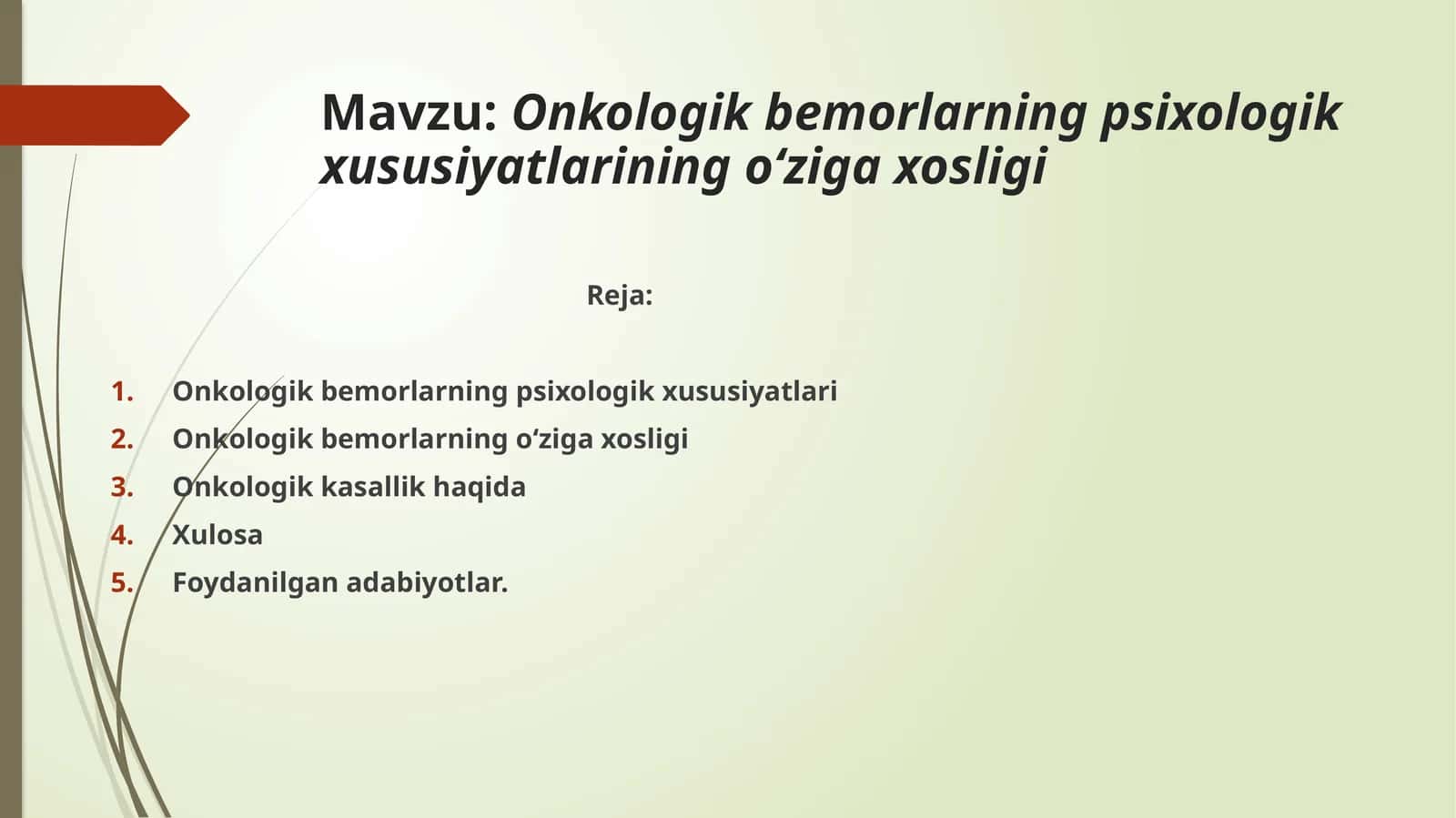 Onkologik bemorlarning psixologik xususiyatlarining oʻziga xosligi 1