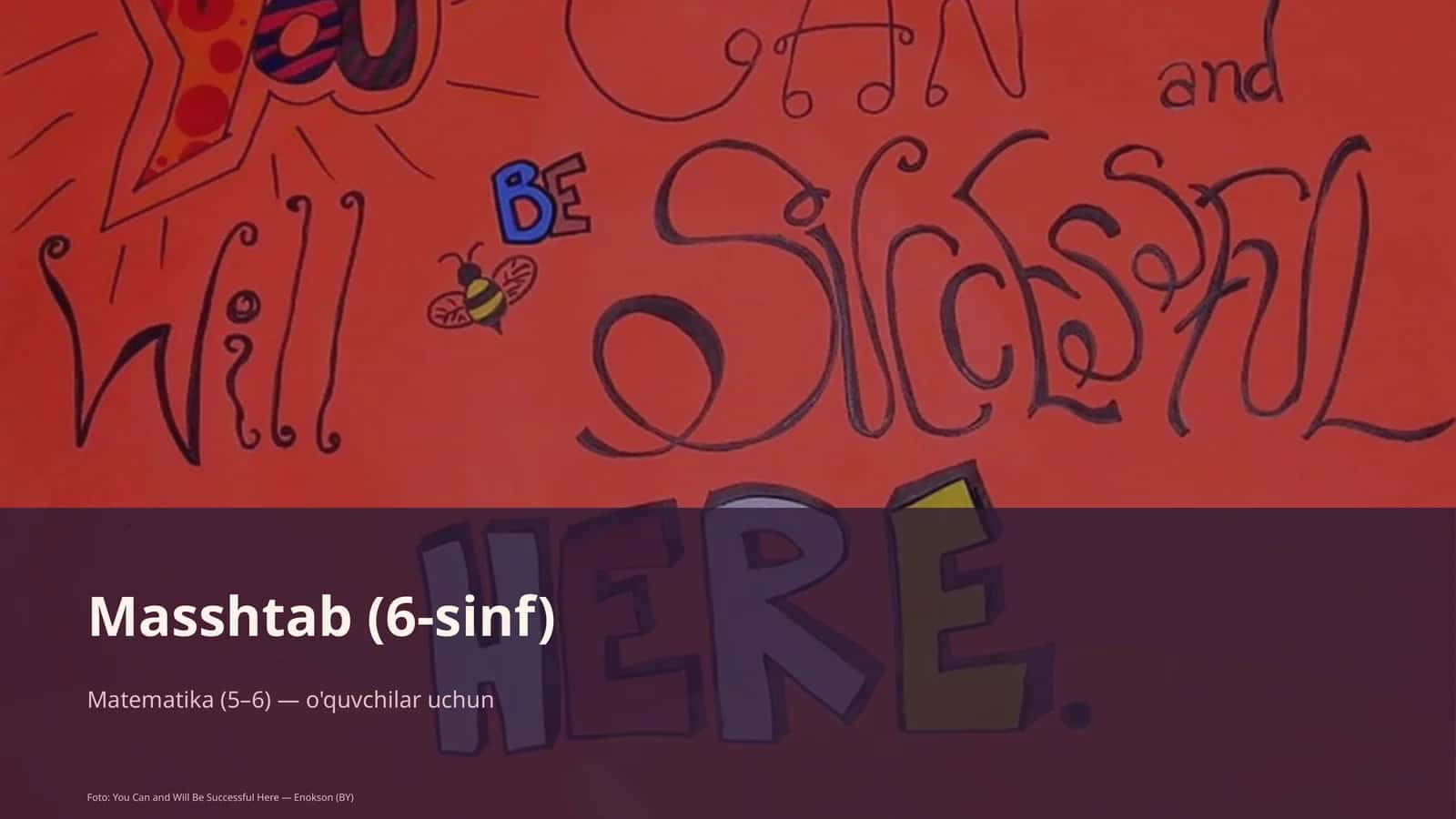 Masshtab (6-sinf) 1
