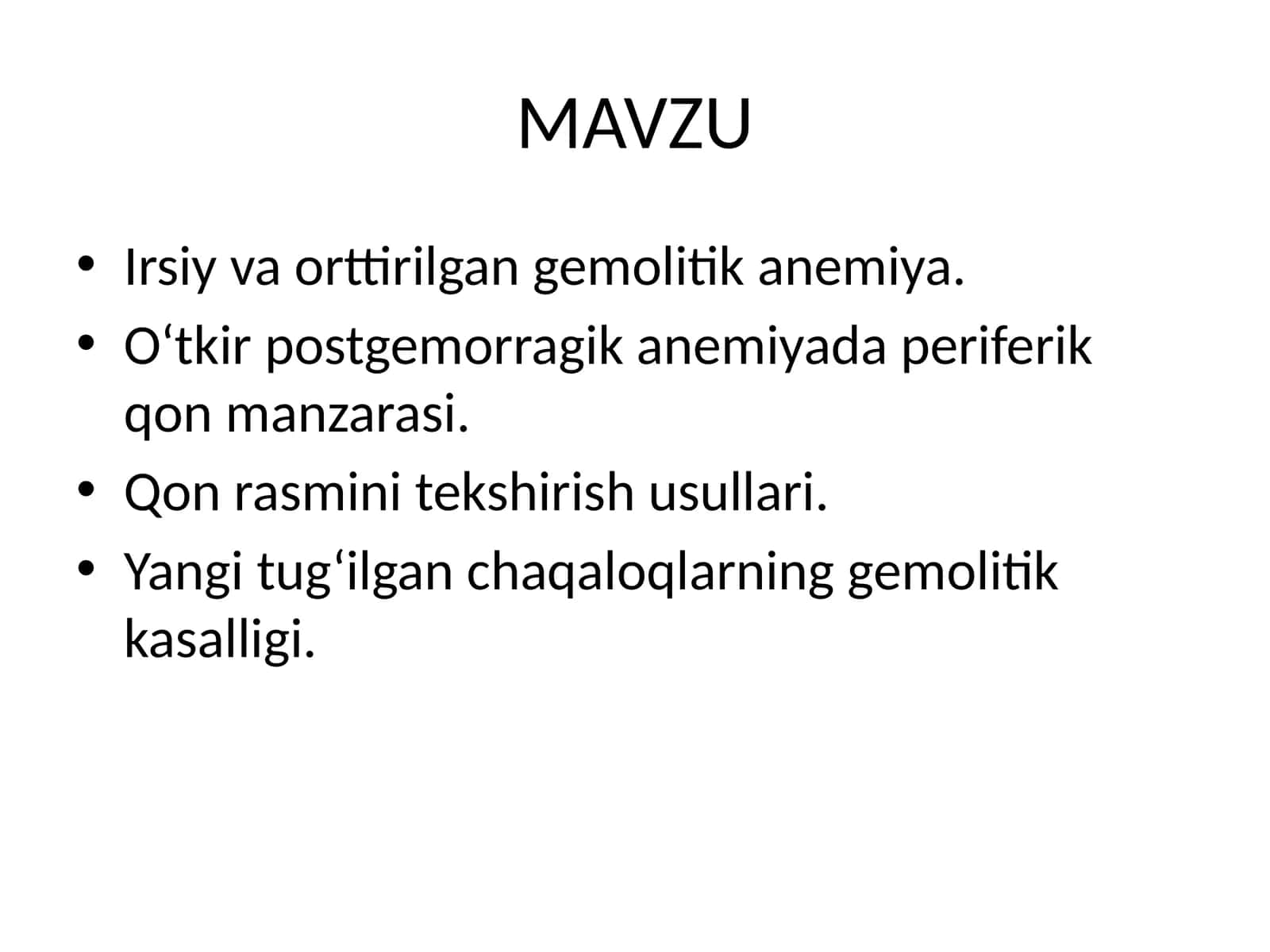 Gemolitik anemiya 1