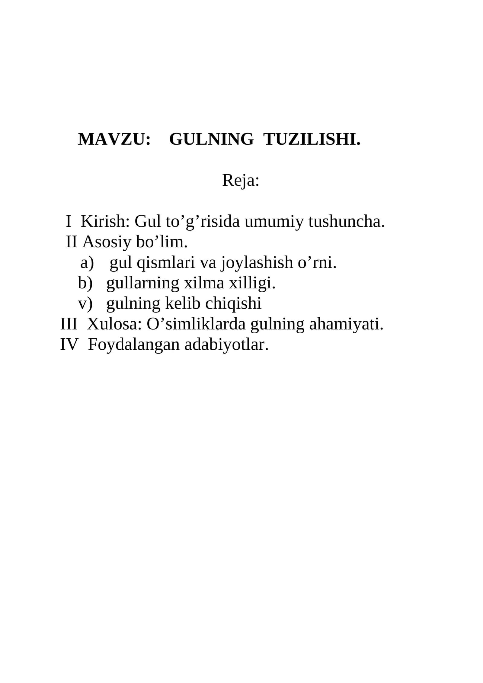 GULNING TUZILISHI 1