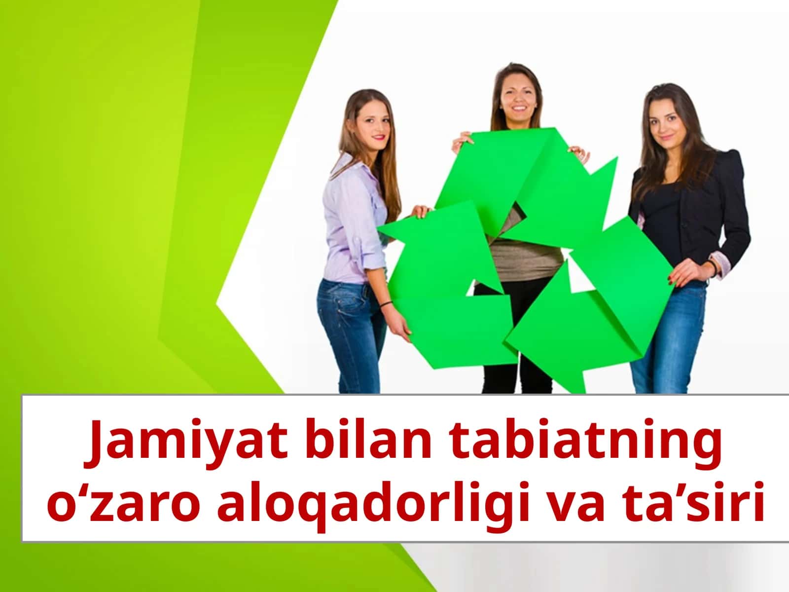 Jamiyat bilan tabiatning o‘zaro aloqadorligi va ta’siri 1