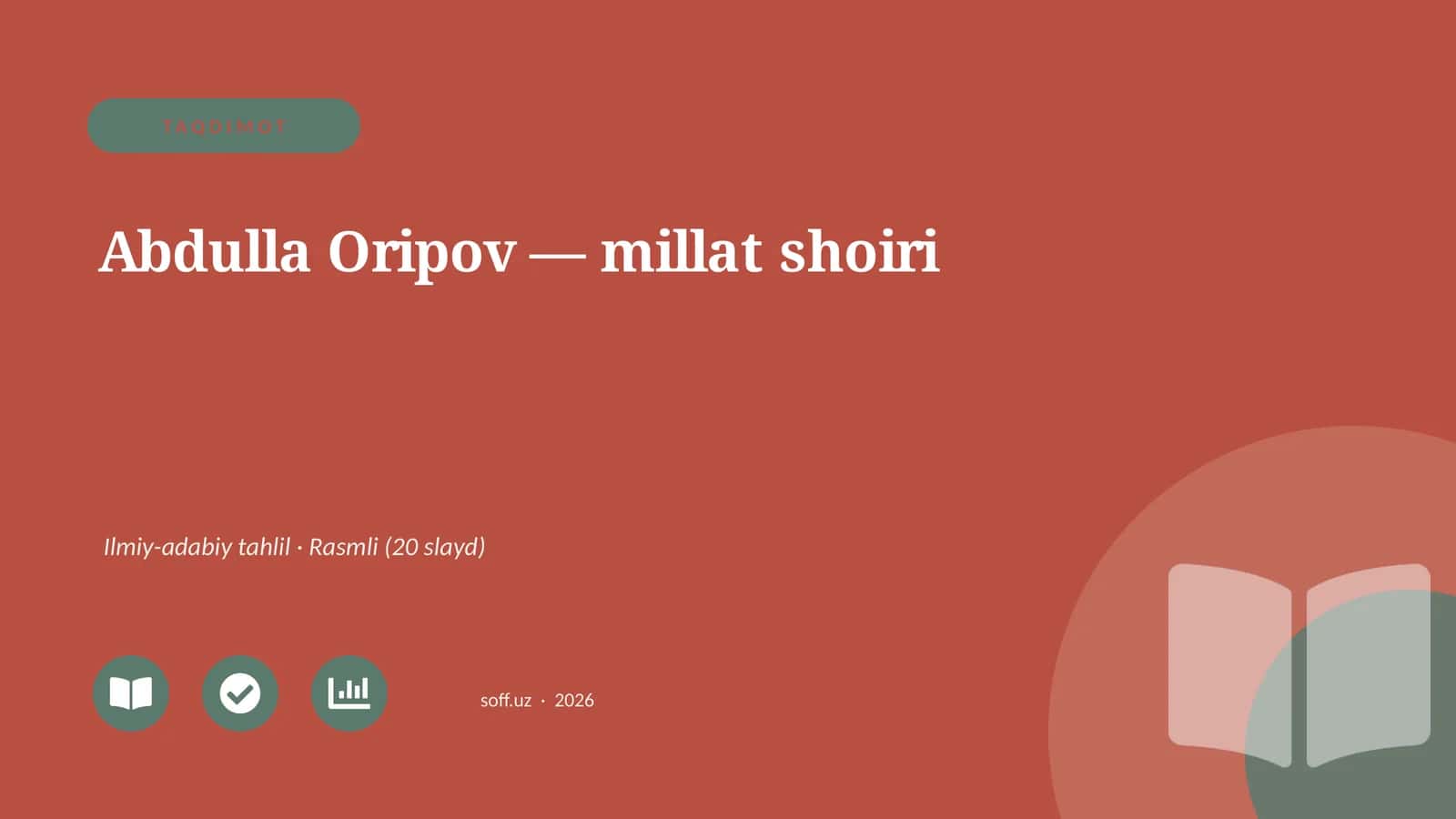 Abdulla Oripov — millat shoiri 1