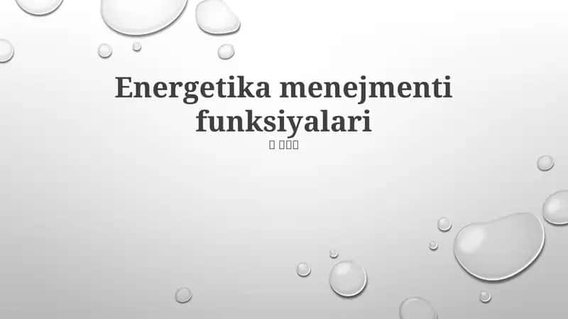 Energetika menejmenti funksiyalari 1