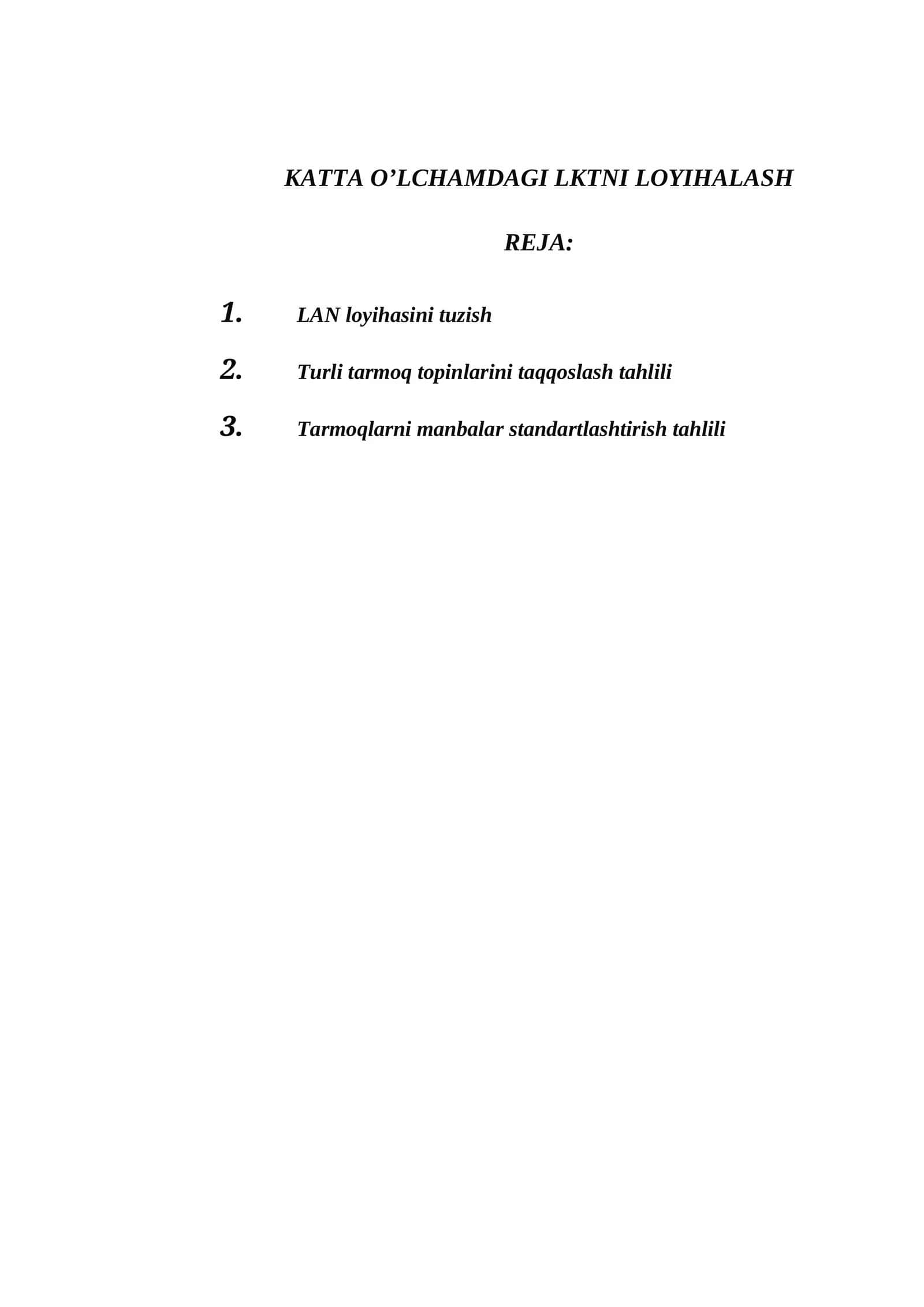 LAN loyihasi 1