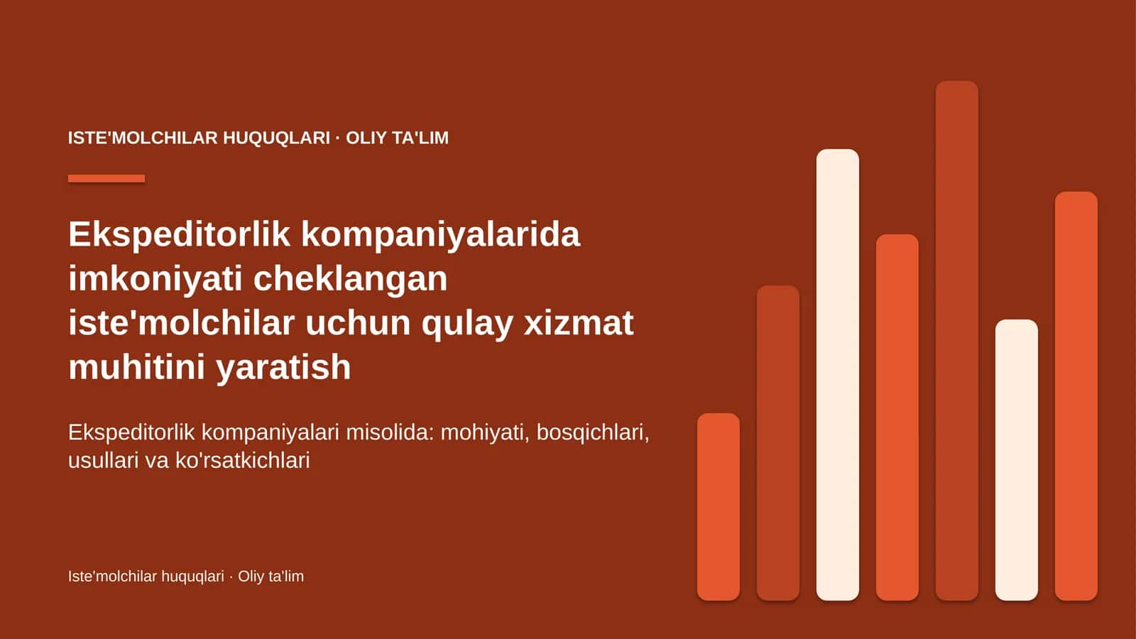 Ekspeditorlik kompaniyalarida imkoniyati cheklangan iste'molchilar uchun qulay xizmat muhitini yaratish 1