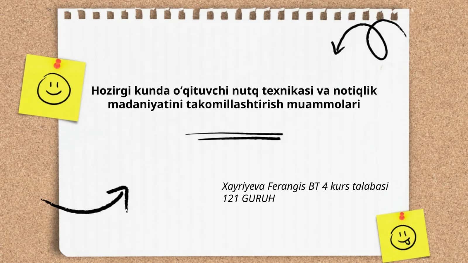 O'qituvchi nutq texnikasi va madaniyati 1