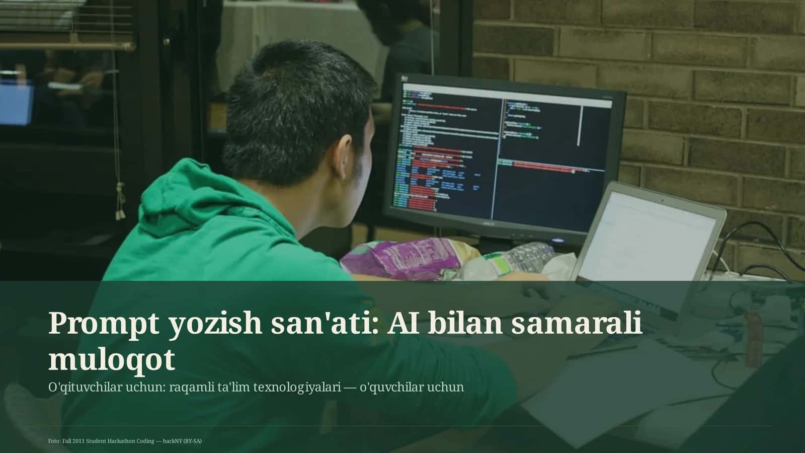 Prompt yozish san'ati: AI bilan samarali muloqot 1