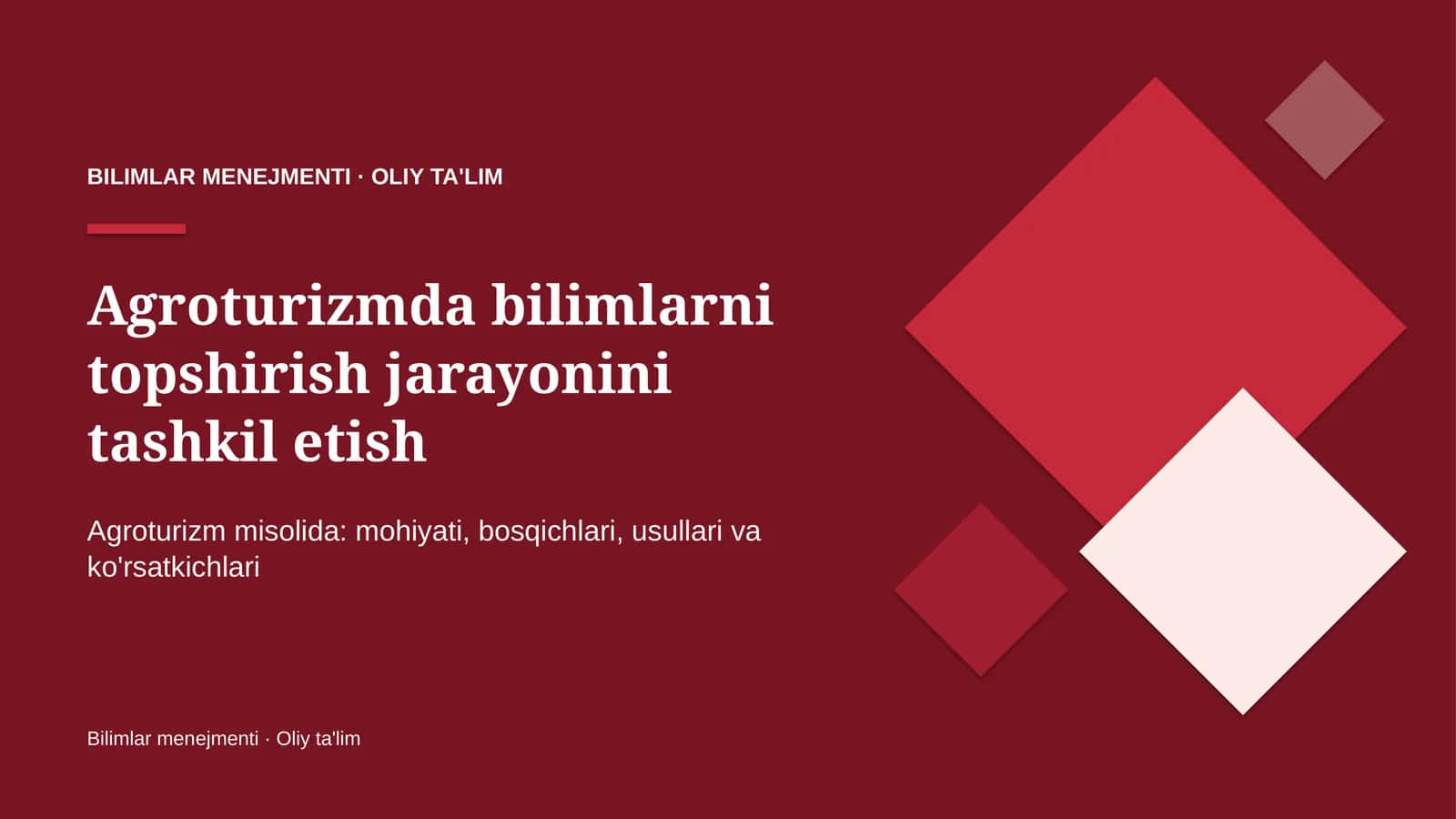 agroturizmda bilimlarni topshirish jarayonini tashkil etish 7632 1