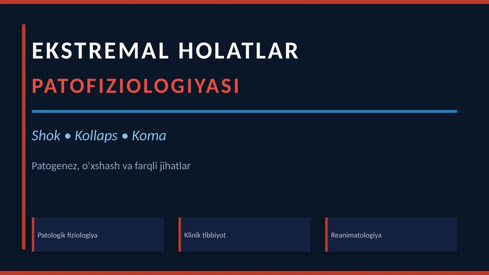 EKSTREMAL HOLATLAR PATOFIZIOLOGIYASI 1