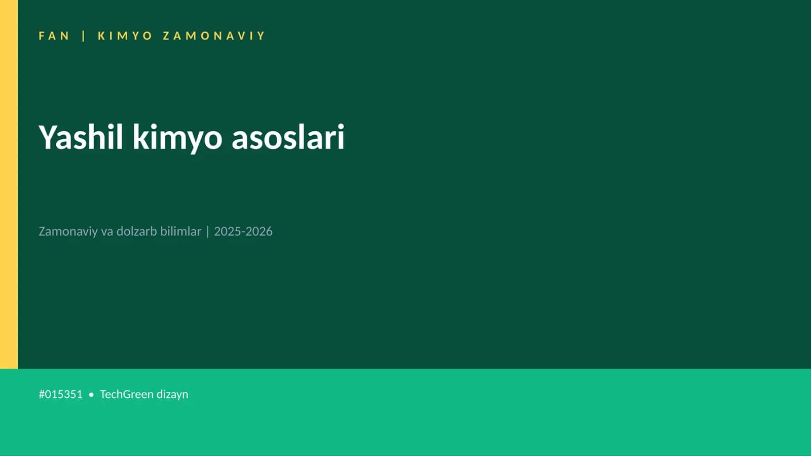KIMYO ZAMONAVIY 1