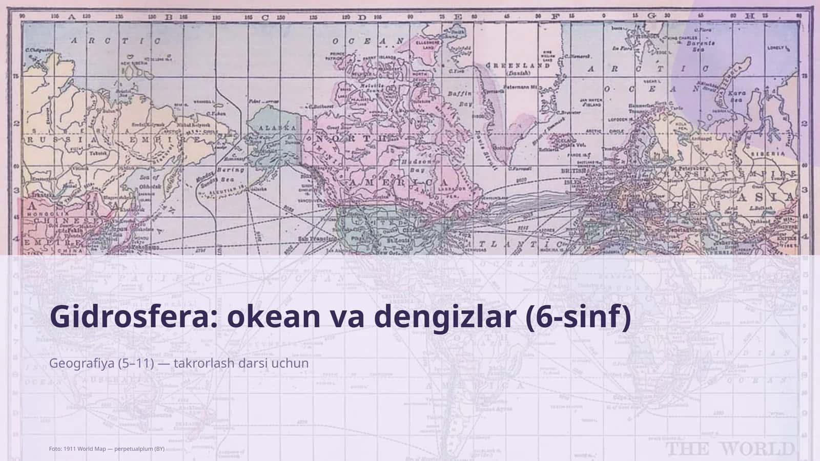 Gidrosfera: okean va dengizlar (6-sinf) 1