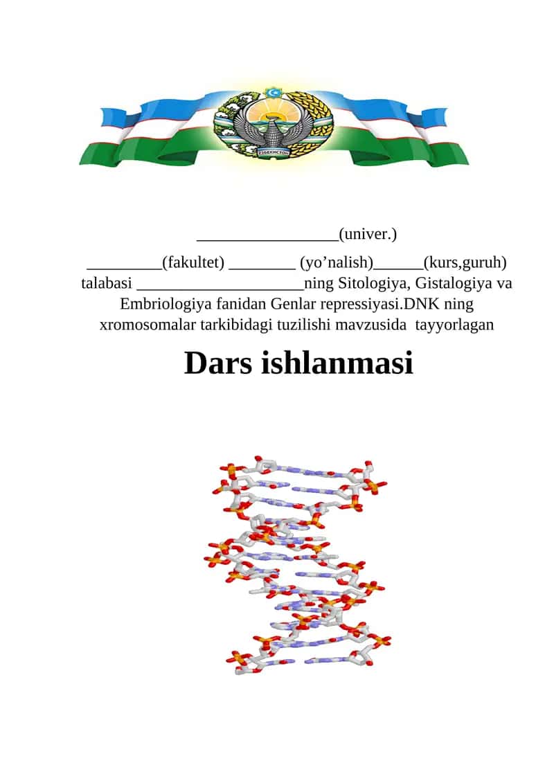 Genlar repressiyasi 1