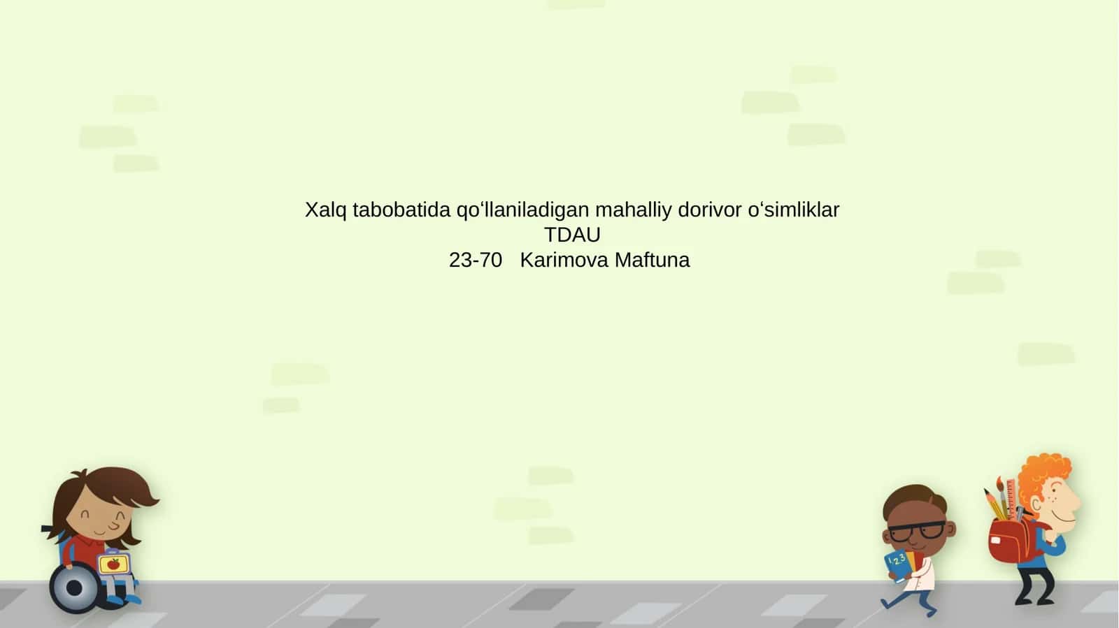Mahalliy dorivor oʻsimliklar 1