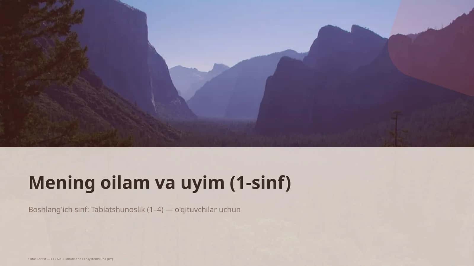 Mening oilam va uyim (1-sinf) 1