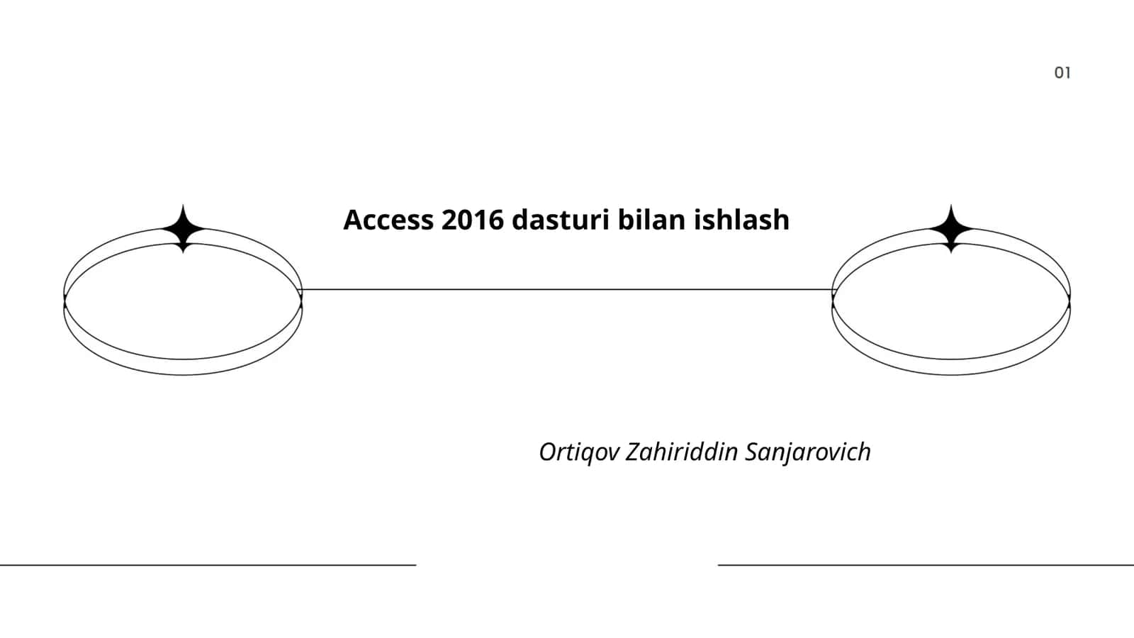 Access 2016 dasturi bilan ishlash 1