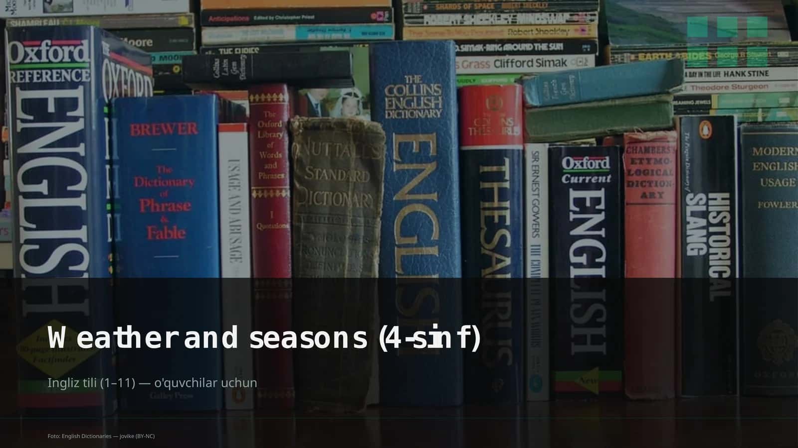 Weather and seasons (4-sinf) Ingliz tili (1-11) — o'quvchilar uchun 1