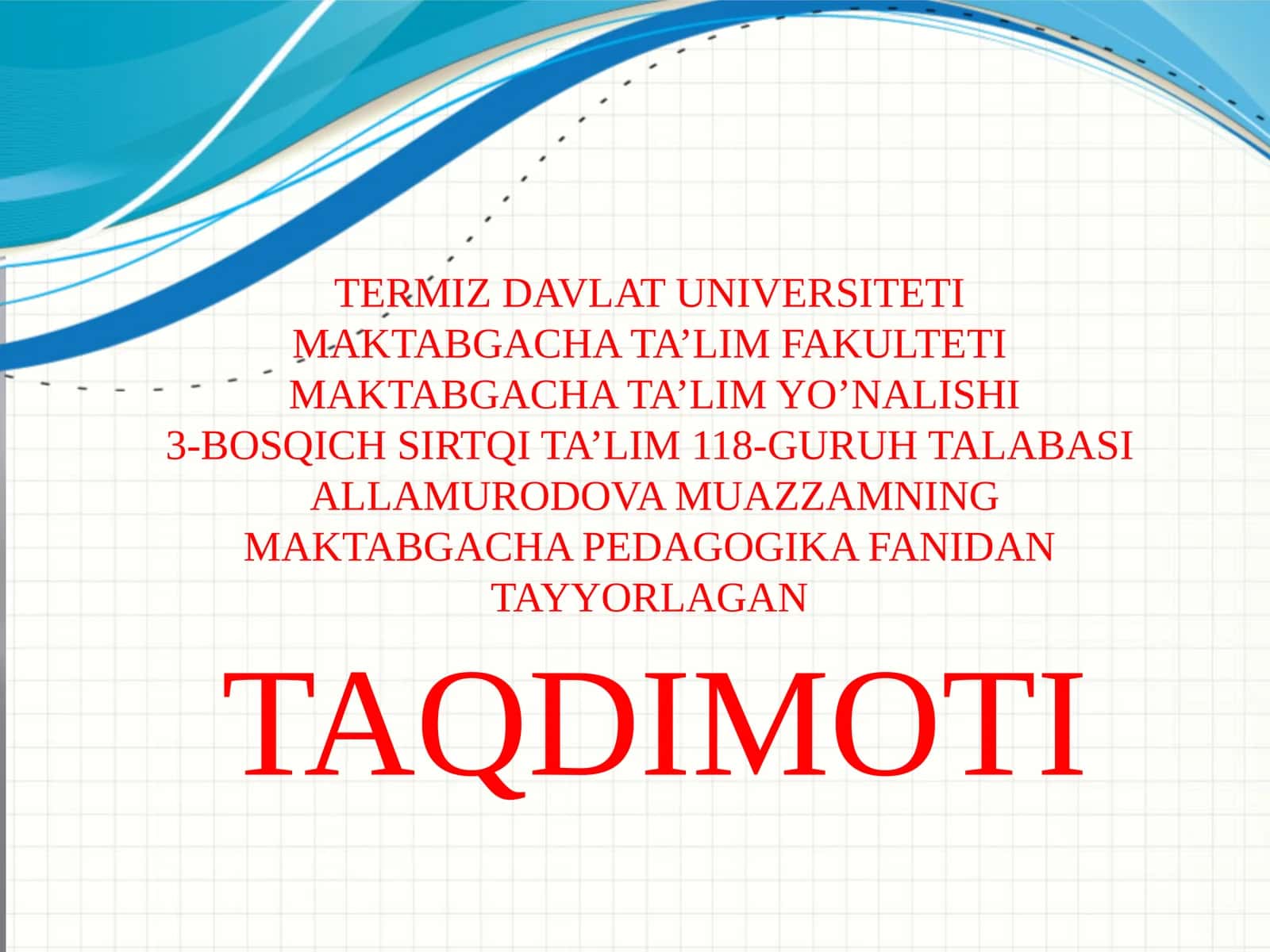 Davlatga qarashli bo'lmagan maktabgacha ta'lim tashkilotining tashkiletilishi 1