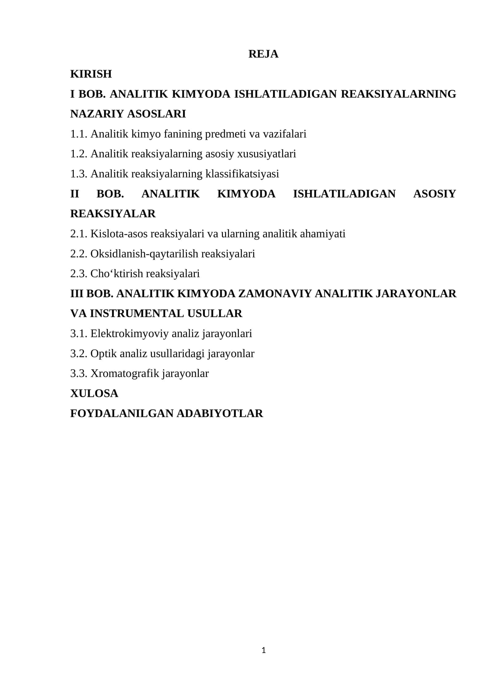 Analitik kimyo 1