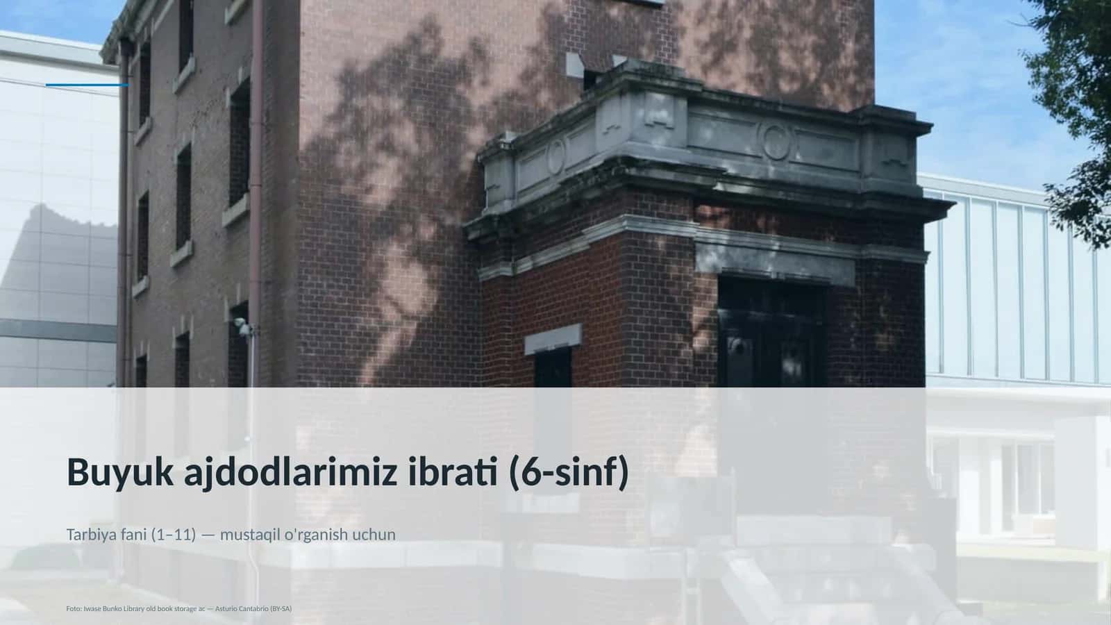 Buyuk ajdodlarimiz ibrati (6-sinf) 1