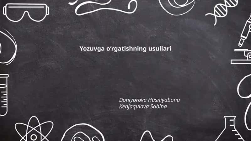 Yozuvga o‘rgatishning usullari 1