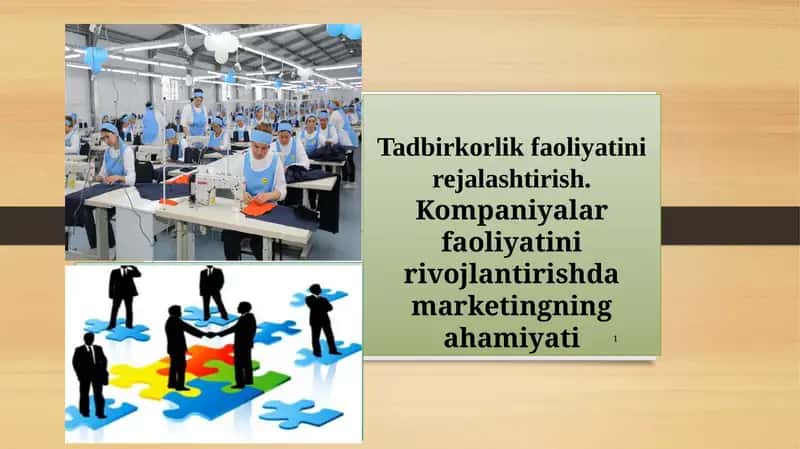 Kompaniyalar faoliyatini rivojlantirish 1