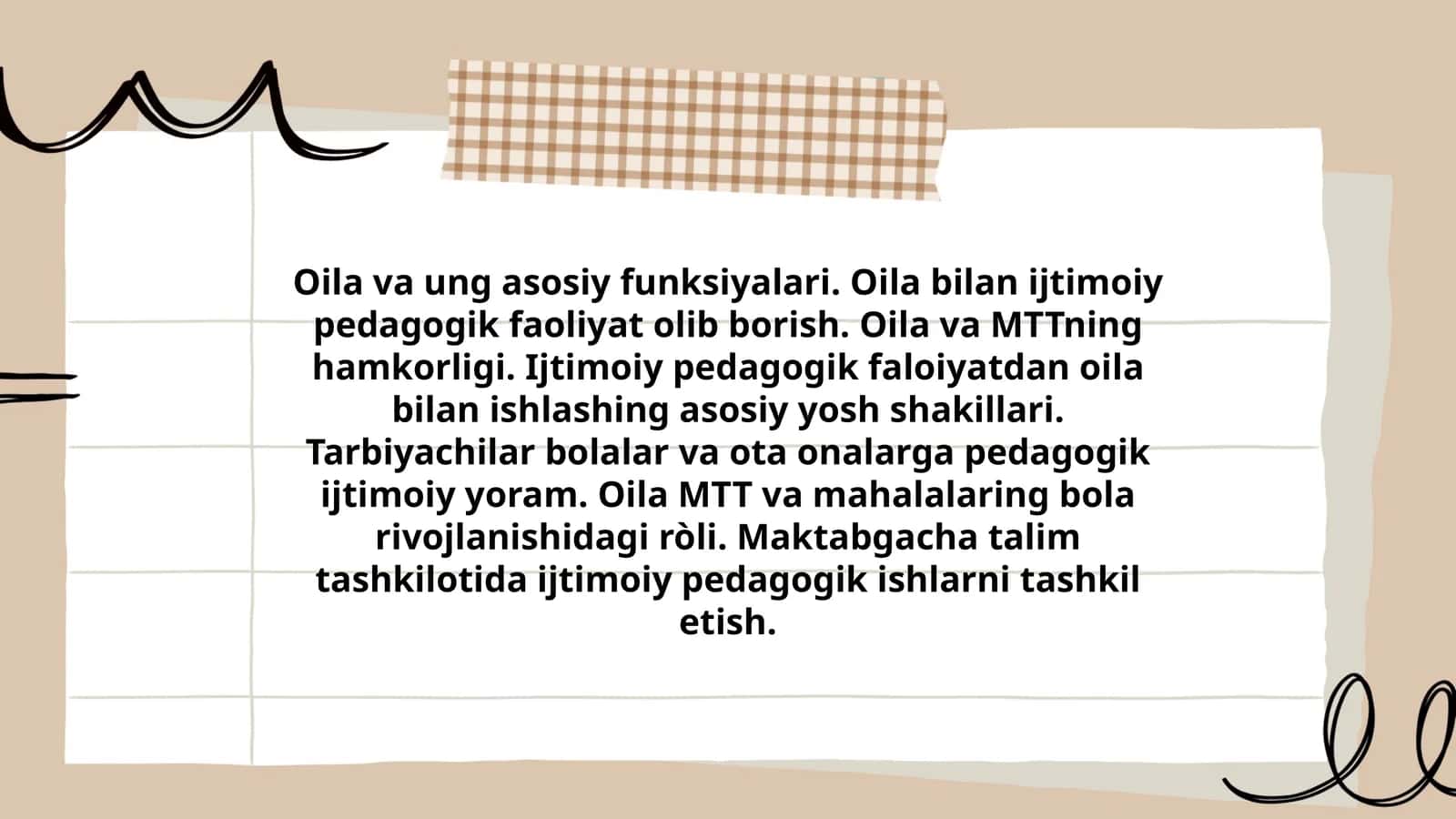 Oila va ung asosiy funksiyalari 1
